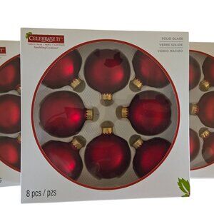 'Celebrate it' Christmas Bulb Ornamenet Bundle NIB